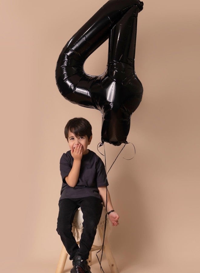 IWERP Black Number 6 Balloon 40 Inch, 6 Balloon Number, 6th Birthday Decorations, Black Party Supplies for Boys Girls - Image 4
