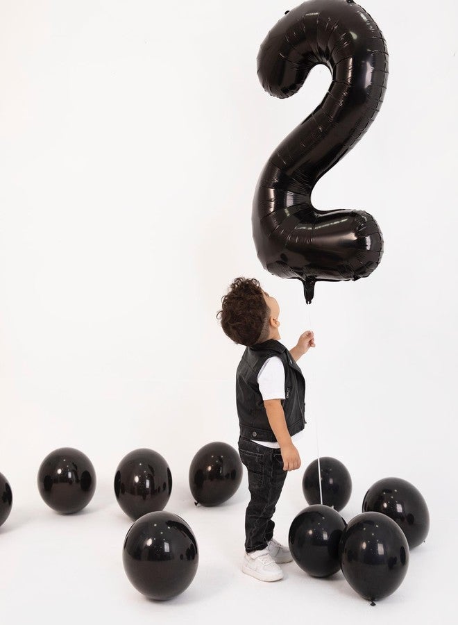 IWERP Black Number 6 Balloon 40 Inch, 6 Balloon Number, 6th Birthday Decorations, Black Party Supplies for Boys Girls - Image 3