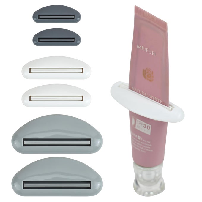 6 SETS TUBE SQUEEZER CLIP FOR TOOTHPASTE HAND CREAM PAINT TUBE COSMETICS EASY PRESS REDUCES WASTE