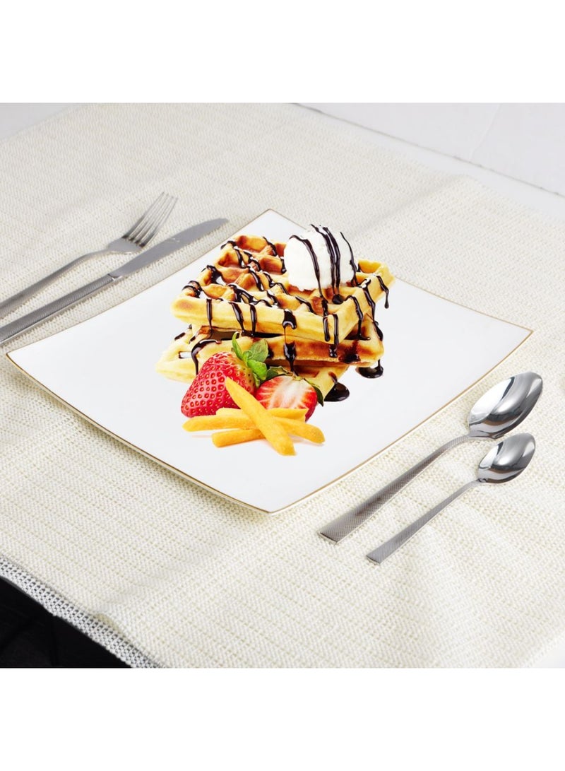 DANUBE HOME Shams 24-Piece Cutlery Set  – Premium Stainless Steel Flatware Set with Forks, Knives, Spoons for Dining and Kitchen, Elegant Durable Design, Ideal for Home, Parties & Restaurants -Serves 6 - Image 5