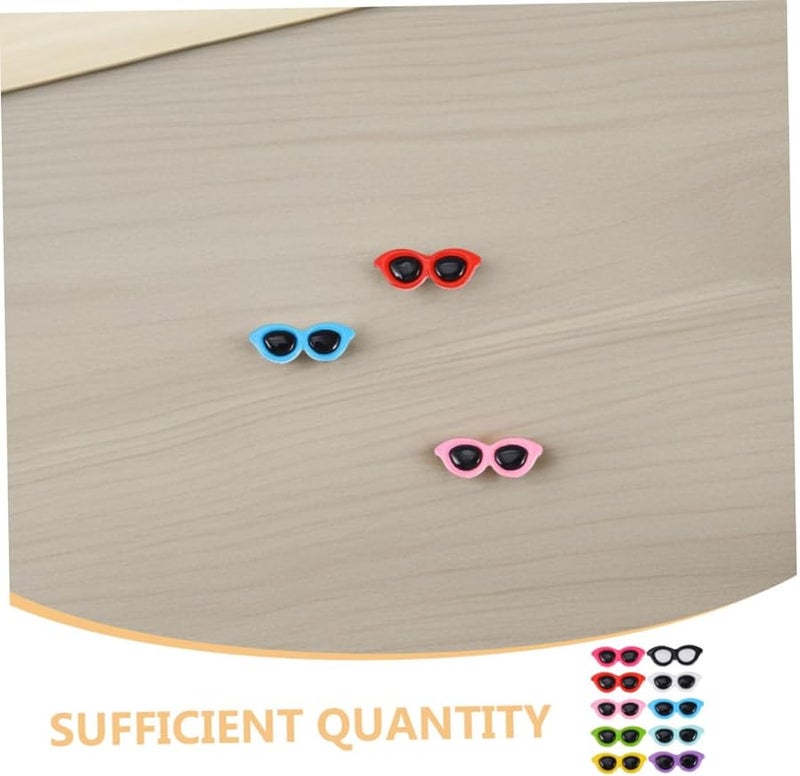 60 Pcs Mini Flatback Sunglasses Charms For DIY Phone Case Decorations Resin Embellishments - Image 4