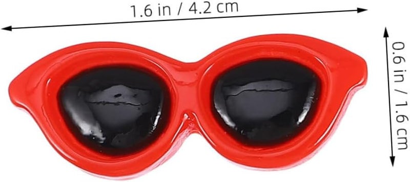 60 Pcs Mini Flatback Sunglasses Charms For DIY Phone Case Decorations Resin Embellishments - Image 3