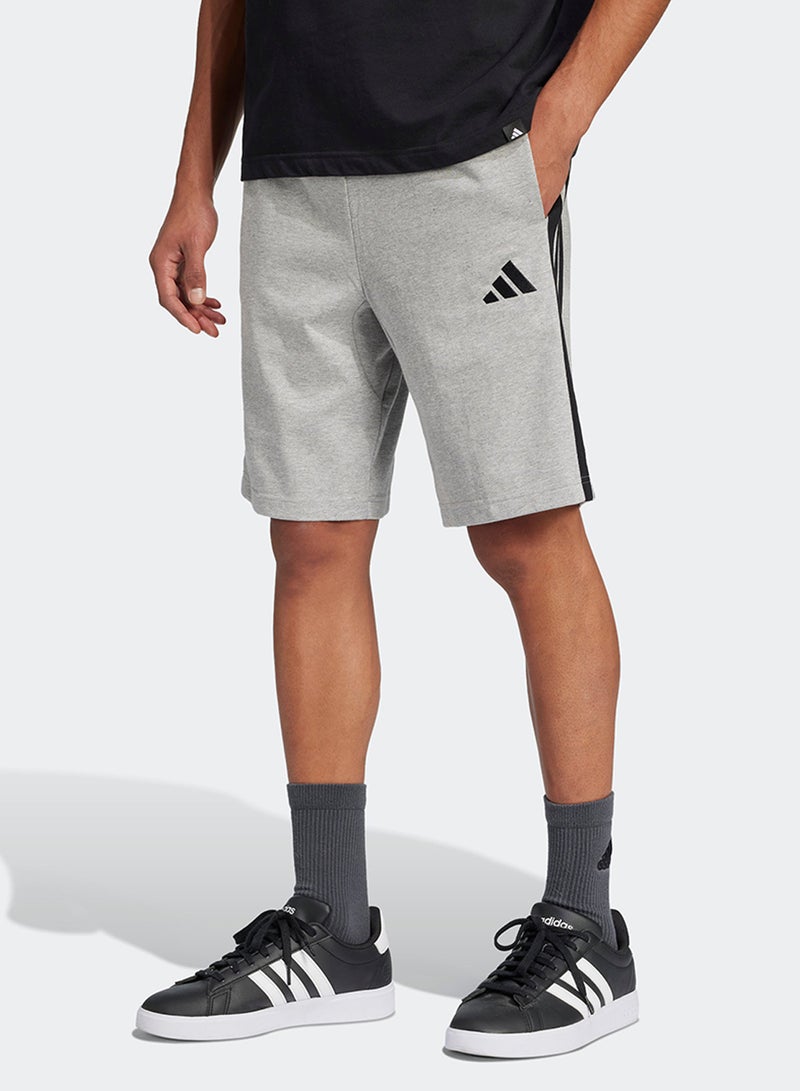 Adidas Essential 3 Stripe French Terry Shorts  - Image 1