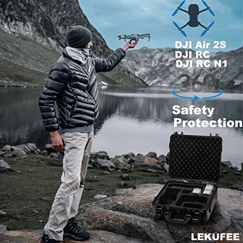 Lekufee Waterproof Hard Case for DJI Mavic Air 2S & 2, Compatible with DJI RC/N1, Case Only - Image 5