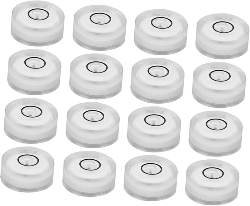 COHEALI 16PCS Universal Circular Bubble Level Kit 15MM Diameter for Tripod Frame Hanging DIY - Image 1