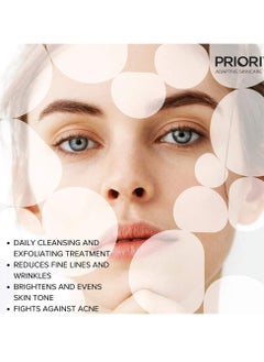 PRIORI PRIORI Skincare Active Facial Cleanser with CoQ10 for Deep Cleansing Pore Refining Hydrating Antioxidant Face Wash with Lactic and Salicylic Acid Fragrance Free 6 fl oz  - Image 4