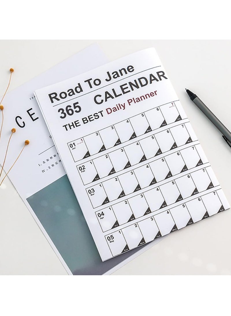 RATSAW 2024 365 Days Calendar Planner Sheet Wall Calendar Yearly Daily Schedule Poster Calendar To Do List Annual Planner for Office Supplies  - Image 2
