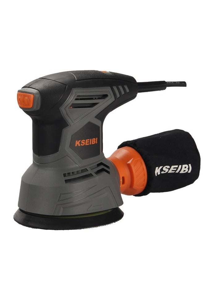 KSEIBI Random Orbit Sander 300w for Curved Surfaces, Versatile Sander, Refinishing Tool, Electric Sander with 3 Sandpapers, Dust Bag, Ideal for Smooth Finishes On Wood, Preparing Surfaces for Finishing.  - Image 2