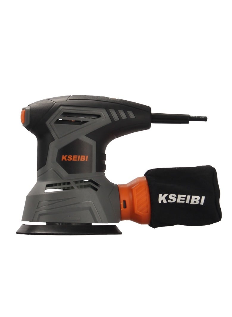 KSEIBI Random Orbit Sander 300w for Curved Surfaces, Versatile Sander, Refinishing Tool, Electric Sander with 3 Sandpapers, Dust Bag, Ideal for Smooth Finishes On Wood, Preparing Surfaces for Finishing.  - Image 3