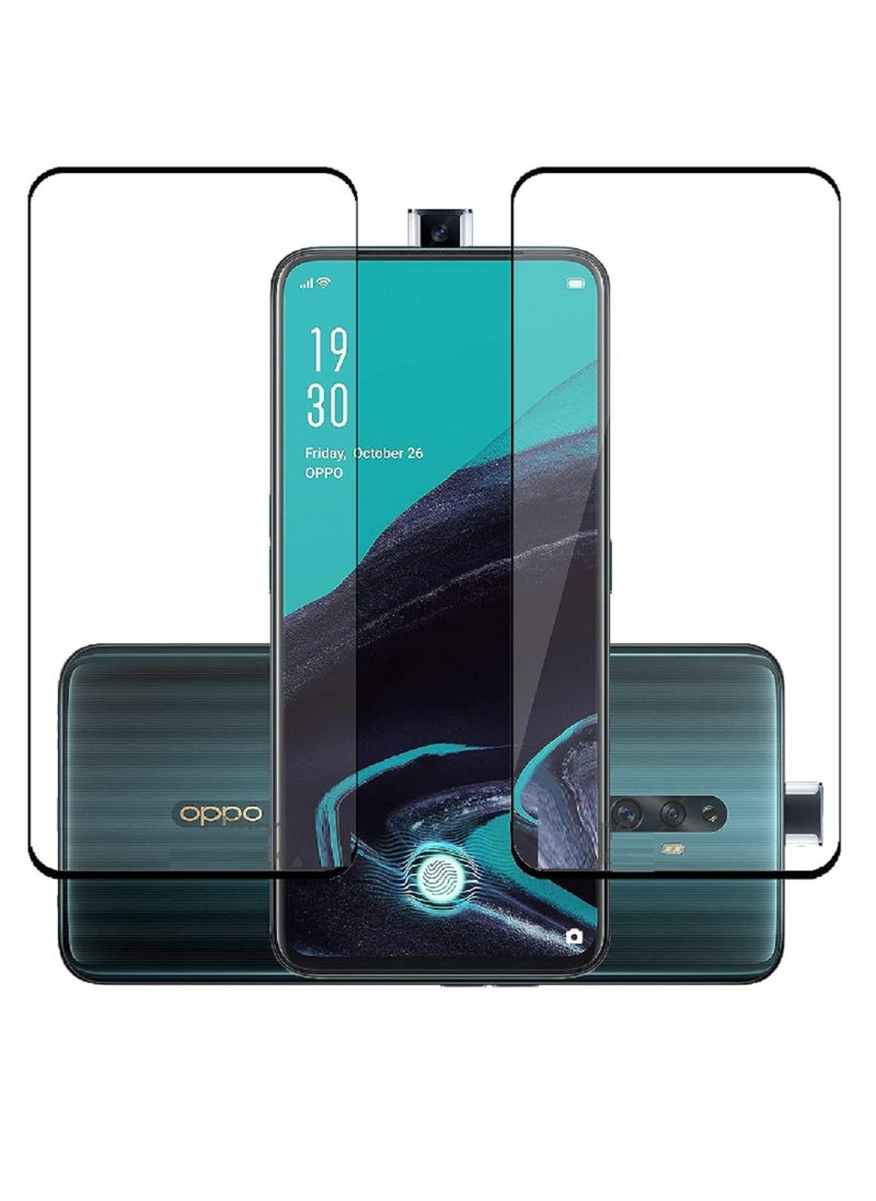 Super 2 Pieces Tempered Glass Screen Protector 5D Designed For Oppo Reno2 Full Glue Edge to Edge Full Screen Coverage And Bubble Free - Image 1