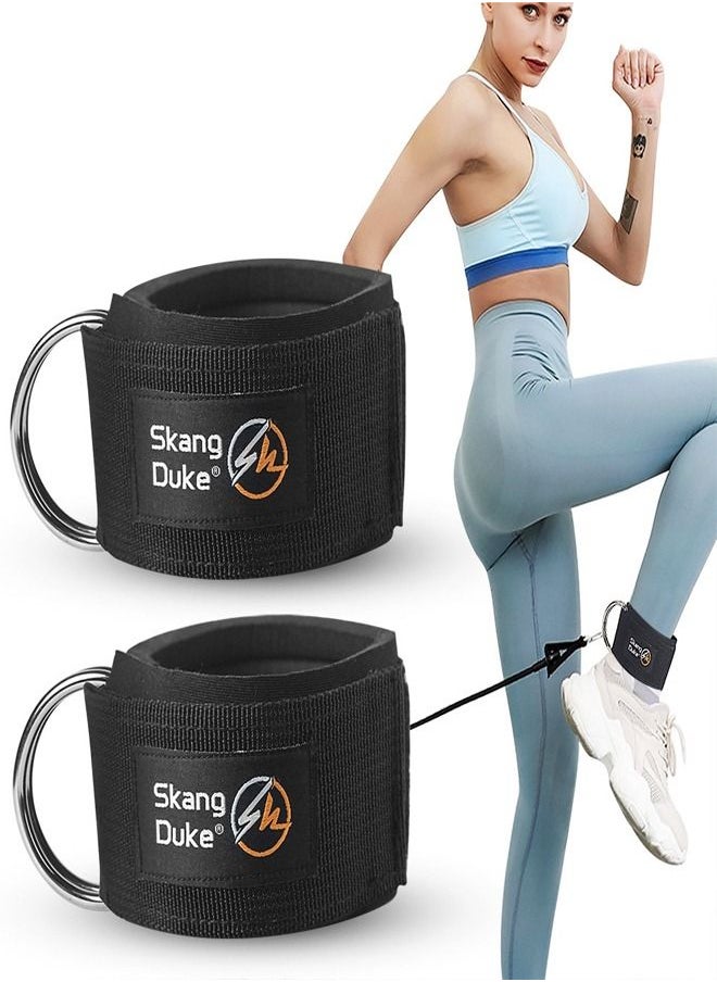 Generic - 2 Pieces Fitness Padded Ankle Straps for Cable Machines for Kickback - Image 1