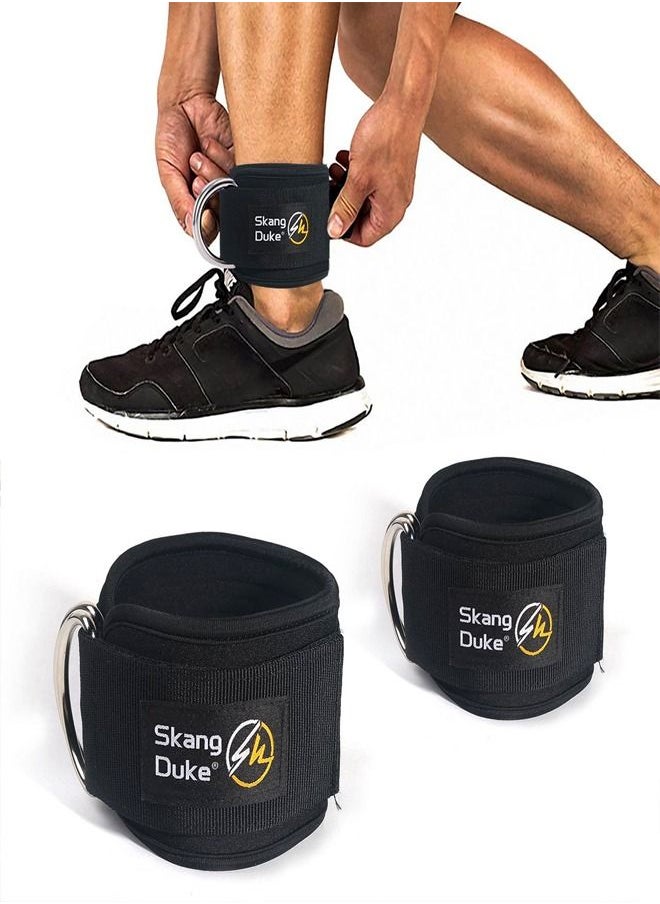 Generic - 2 Pieces Fitness Padded Ankle Straps for Cable Machines for Kickback - Image 1