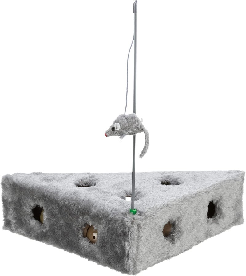 Trixie Cheese Cat Toy with Rod and Balls - Image 2