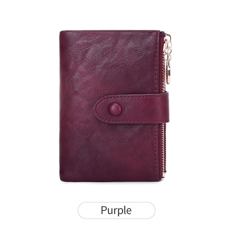 3-Fold Dual-Zip Women's Wallet Photo Printing - Image 2
