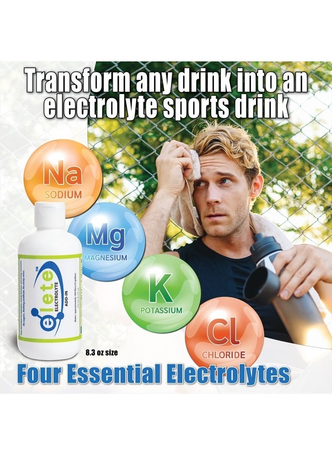 Elete Citrilyte Add-in elete Electrolyte Add-in Hydration Drops | Sodium, Magnesium, Potassium & Trace Minerals | Unflavored, All Natural | Leg and Muscle Cramp Relief | Transform Any Drink into a Sports Drink, 8.3oz  - Image 2
