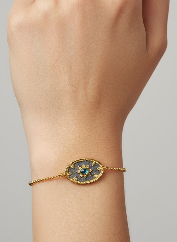 بي تي سي إيلا - اسورة فضة مطليه بالذهب (SIL0470) - Image 1