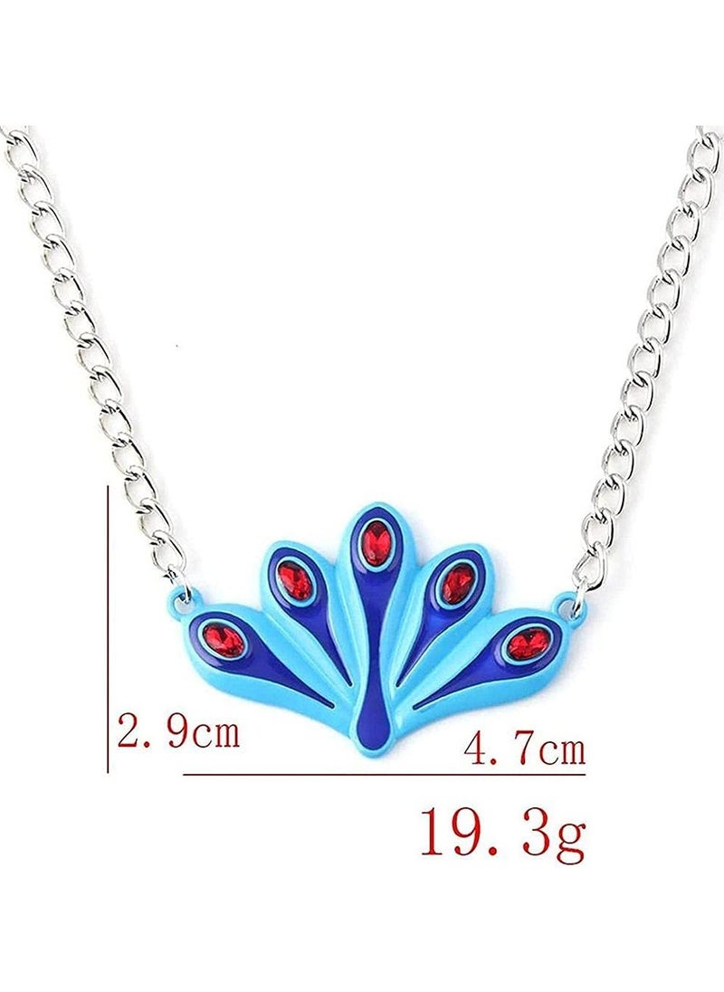 SYOSI - Anime Peacock Necklace and Snake Bracelet Set, Stylish Anime Peripheral Jewelry Necklace and Bracelet Set, Ideal Movie and Game Themed Gift for Girls - Image 1