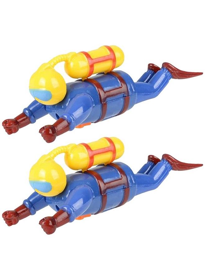 ArtCreativity Wind Up Scuba Diver Toys For Kids Set Of 2 Swimming Water Toys Fun Bathtub Toys For Kids Underwater Party Favors For Boys And Girls Unique Goodie Bag Fillers - Image 1