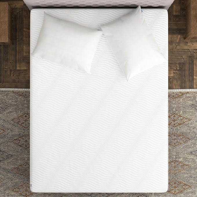 CLEAN PROTECTION WATERPROOF FITTED MATTRESS PROTECTOR KING SIZE COMFORT SOFT KNIT ANTIMICROBIAL TOP SIDEWALLS STRETCH FITS MATTRESSES 18 INCHES DEEP MACHINE WASHABLE MATTRESS COVER WHITE
