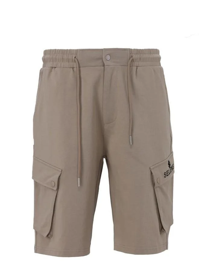 Selene Men Cotton Cargo Shorts with Drawstring