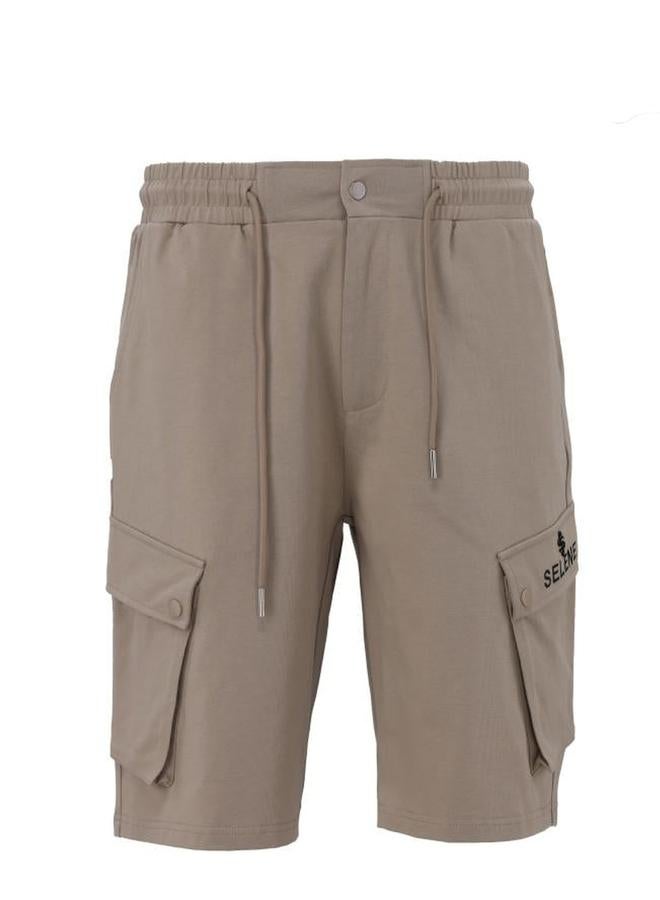 Selene Men Cotton Cargo Shorts with Drawstring - Image 1