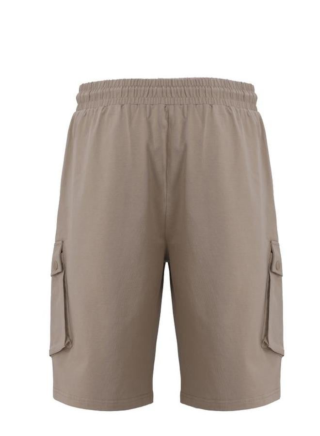 Selene Men Cotton Cargo Shorts with Drawstring - Image 3