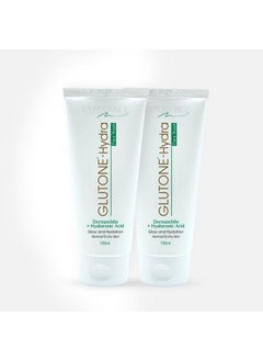 GLUTONE -Hydra Face Wash | 1% Hyaluronic Acid & Dermawhite | Hydrating & Brightening Cleanser | For Dry Skin | 100Ml (Pack Of 2)  - Image 1