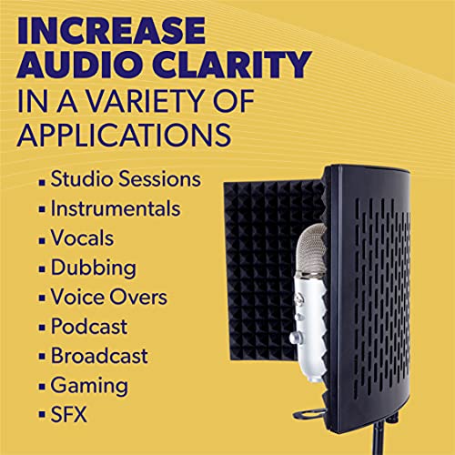 AUPHONIX PRO Isolation Shield - Microphone Reflection Filter for Recording - Mic Studio Equipment - Image 4