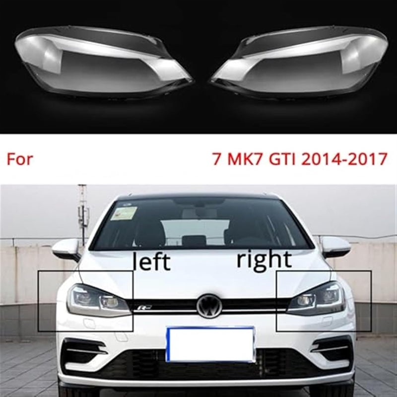 QASULER Headlight Lens Cover for Golf 7 MK7 GTI - Image 4