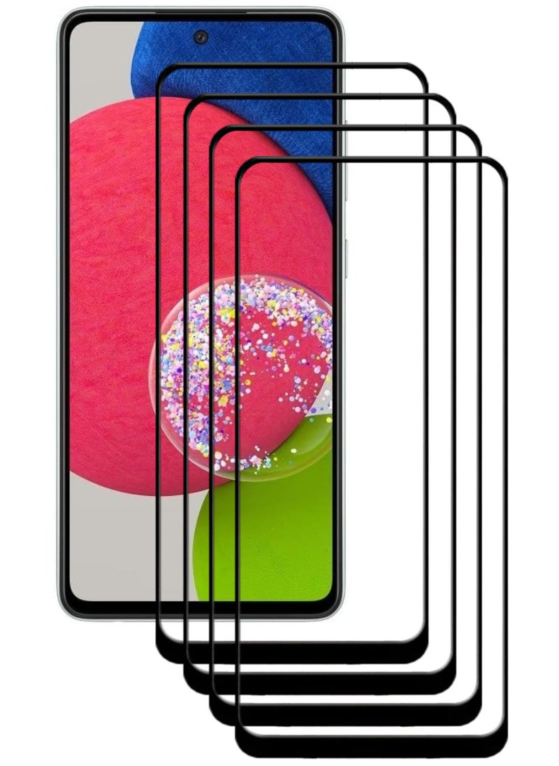 ACLIX 4 Pieces Antistatic ESD Dustproof Premium Quality High Definition Tempered Glass Screen Protector Designed For Samsung Galaxy A52s 5G - Image 1
