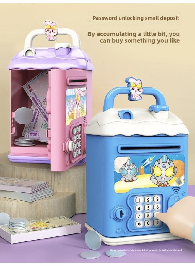 Piggy Bank 2024 Girls Children Can Access Only In And Out Password Savings Box Boys Day-Color:Kt Cat [key⭐Password Fingerprint⭐Automatic Door Opening] Battery Model (second Generation) - Image 3