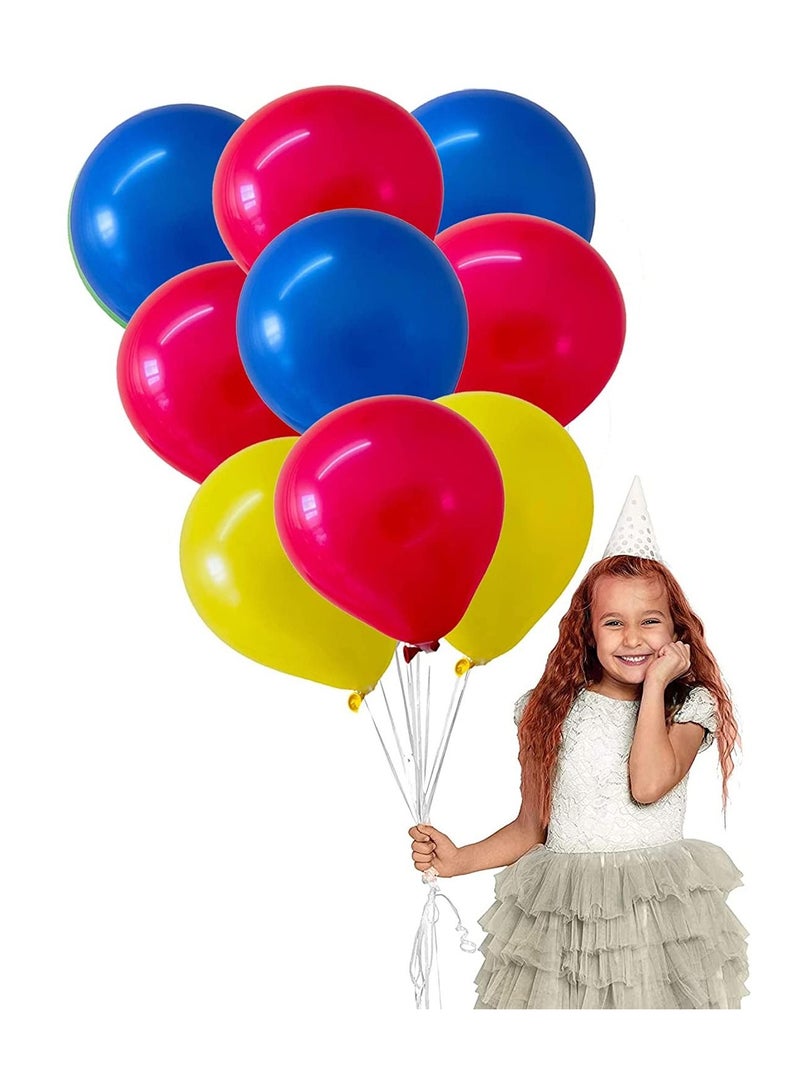 هايلاند 51 قطعة بالونات حمراء وصفراء وأزرق لعيد ميلاد الطفل وتزيين حفلات الزفاف والذكرى السنوية - Image 2