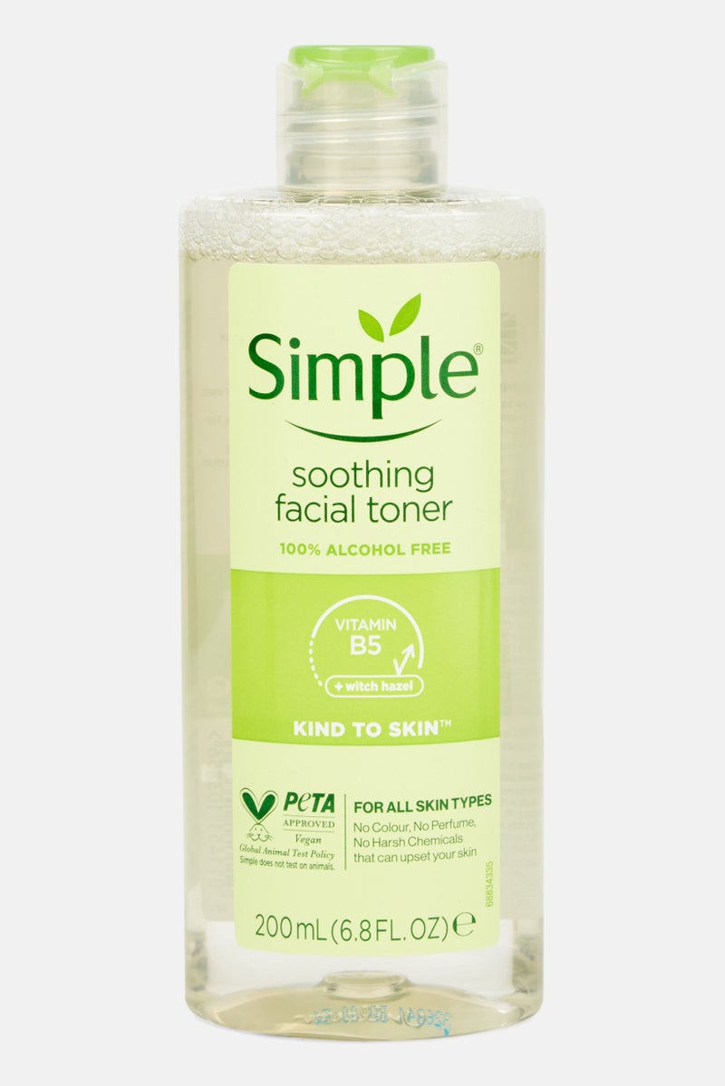 simple تونر مهدئ للوجه 200 مل، شفاف - Image 1