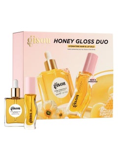 Gisou GISOU Honey Gloss Duo Set 28ml, Nourishing Hair & Lip Care  - Image 1