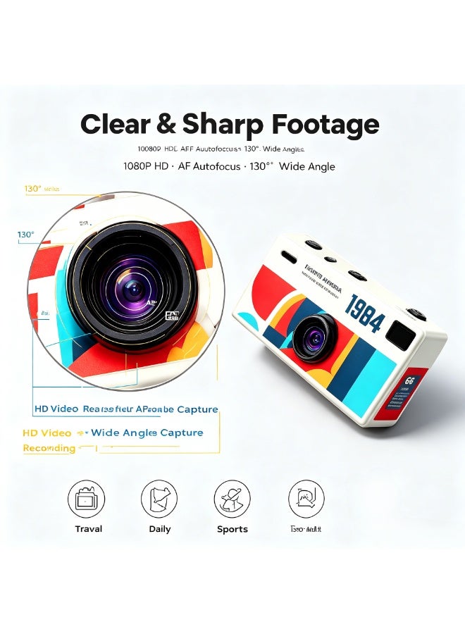 1080P HD Thumb Camera Recording Built-in Microphone Rechargeable Battery Travel Vlogging Gadget Small Security Camera - Image 2