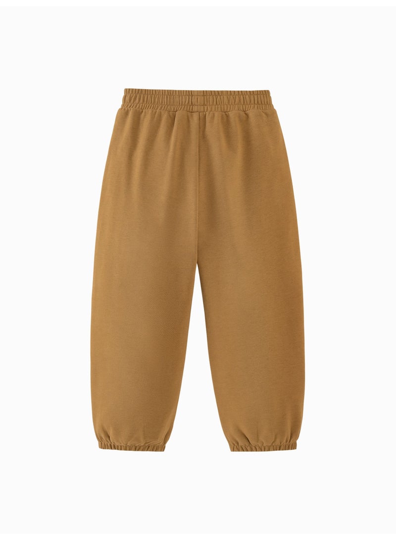 ميني بالا بنطال رياضي ناعم ممتاز للأطفال للجنسين بخصر مطاطي مع تطريز على شكل قلب، مريح، عصري، خفيف الوزن، ملائم بشكل مريح، مثالي للعب وبنطال الأطفال اليومي غير الرسمي - Image 5