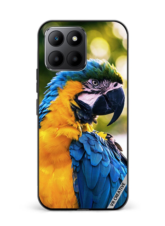 VR CREATIVE Protective Case Cover For Honor 70 Lite Yellow Blue Parrot Design Multicolour - Image 1