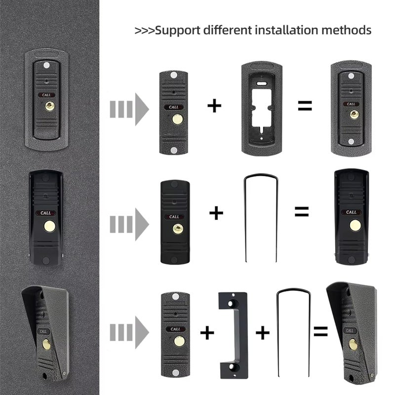 MX Video Door Phone Call Button – Waterproof Outdoor Doorbell for Home, Villa, Apartment & Office, Wired Video Intercom System with 1 Call Button, Durable Security Entry Access - Image 5