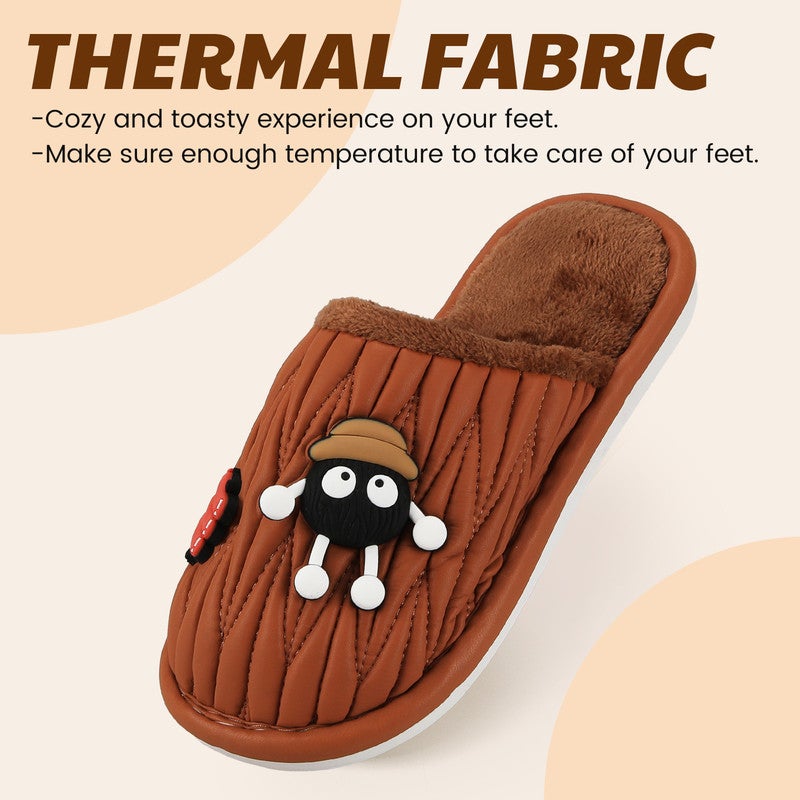 Lucky Kids Cartoon Slippers for Kids, Funny Animal House Shoes with Non-Slip Sole, Cozy Plush Indoor Comfort Footwear for Boys and Girls - Image 2