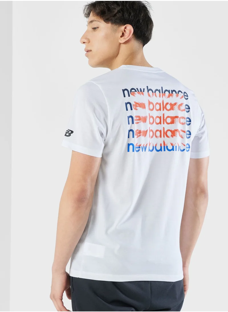 New Balance Heathertech Graphic T-Shirt