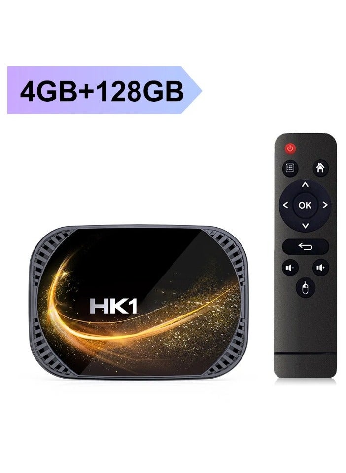 HK1 X4S Smart TV BOX, Fast Speed Quad Core 3D 8K Smart Box, Android 11.0 Powerful Chip Dual WIFI Support Android TV Box, Google Voice Assistant Youtube Media Player, (4GB Plus 128GB) - Image 1