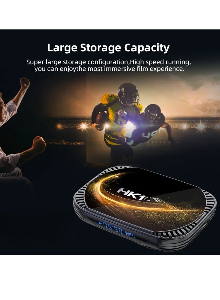 HK1 X4S Smart TV BOX, Fast Speed Quad Core 3D 8K Smart Box, Android 11.0 Powerful Chip Dual WIFI Support Android TV Box, Google Voice Assistant Youtube Media Player, (4GB Plus 128GB) - Image 2