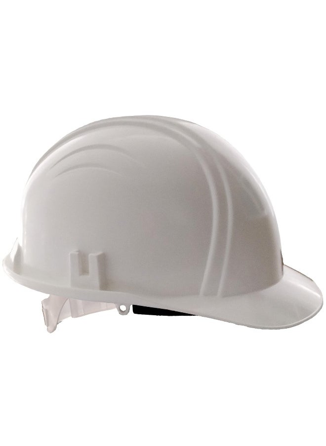TAHA SAFETY 3 Line Safety Helmet for Construction & Outdoor Activities | Adjustable Chin Strap & Manual Type Adjustment | Lightweight, Comfortable & Durable Hard Hat | White 