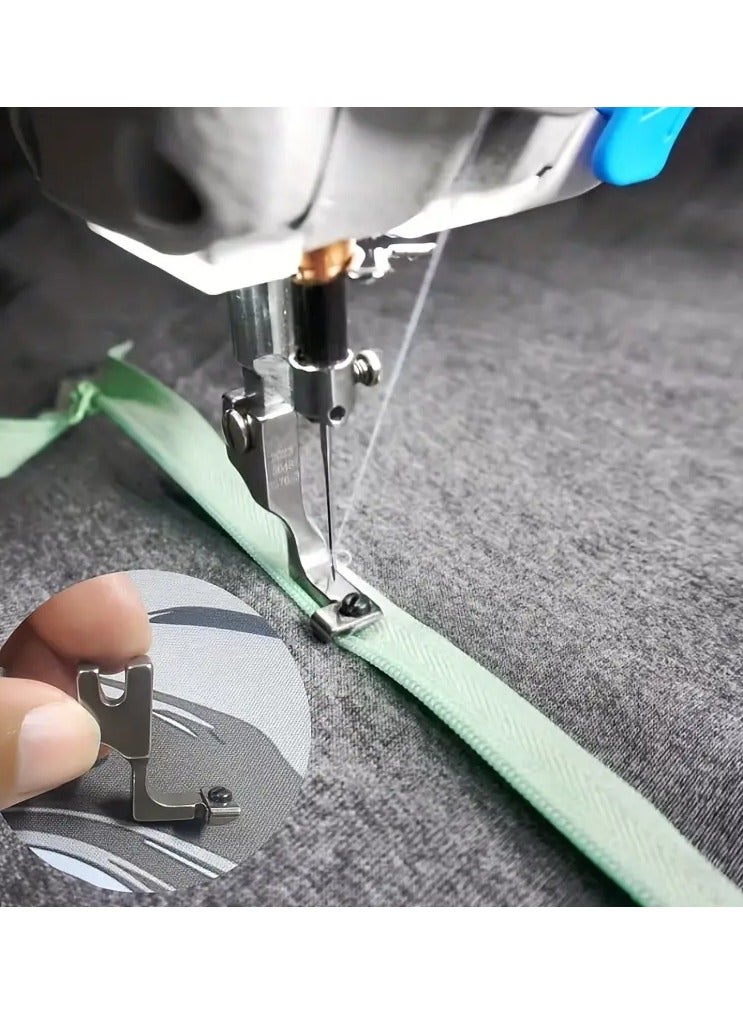 Goolsky Adjustable Invisible Zipper Presser Foot with Groove, Stainless Steel Sewing Machine Accessory for Knitting and Crafts - Silvery Gray  - Image 3