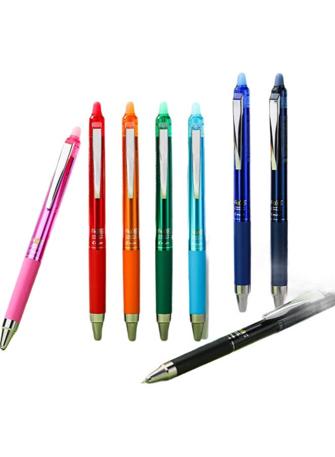 Pilot Retractable Erasable Pen, Frixion Erasable Gel Pen, Elementary School Student Erasable Water-Based Pen, Colorful Student Exam Office Pen, Lfpk-25S4 Light Blue Single Pen - Image 1