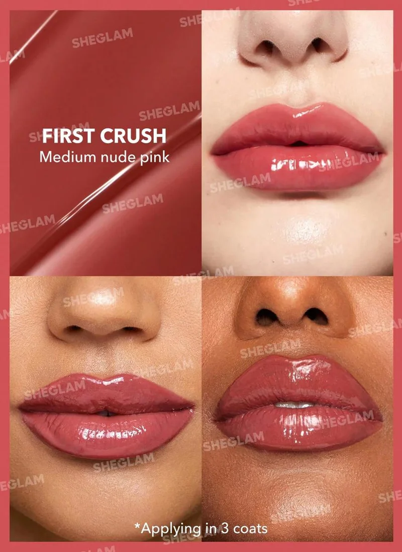 SHEGLAM Pout-Perfect Shine Lip Plumper-First Crush