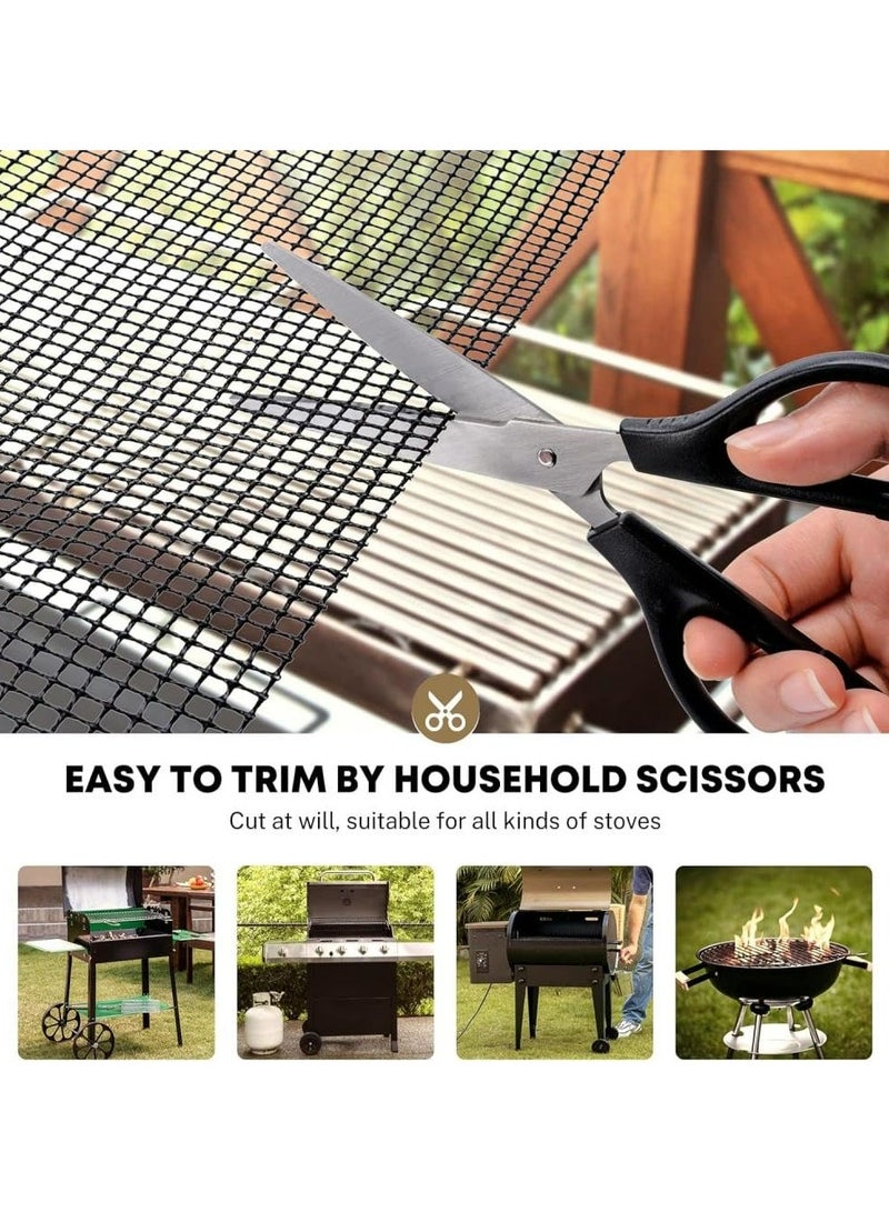 أوزيغالور حصيرة شواء غير لاصقة وقابلة لإعادة الاستخدام باللون الأسود - Image 5