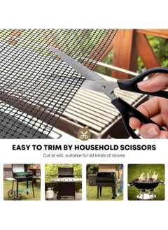 Oasisgalore 40*33CM Reusable Non Stick Black Grill Mat  - Image 4