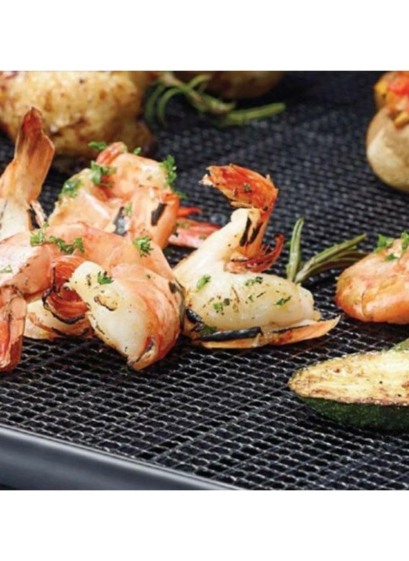 40*33CM Reusable Non Stick Black Grill Mat