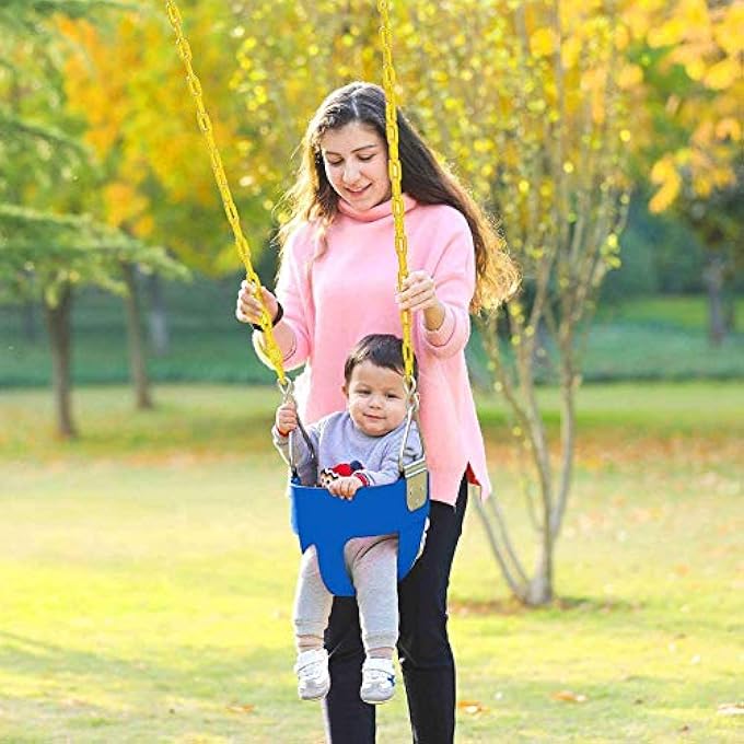 RAINBOW TOYS BABY SEAT FOR KIDS SAFETY YELLOW COLOR COLOR SET WITH CHAIN RW-13126Y - Image 3